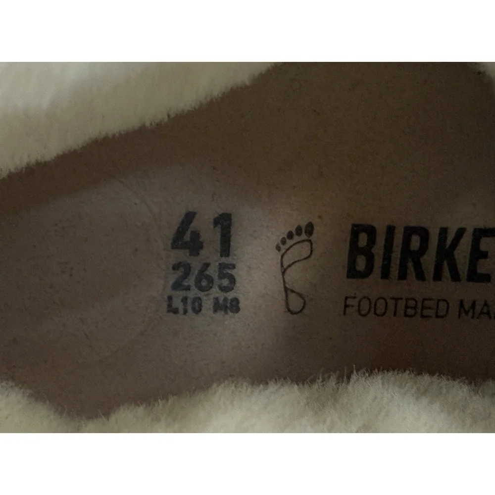 Birkenstock Bakki Suede Shearling Lined Boots Brown Mens 8 Womens 10 EU 41‎